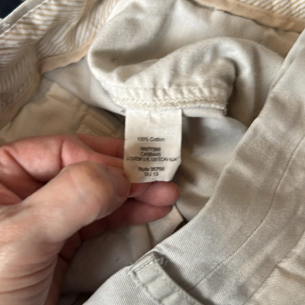 J.Crew Chino Tan Shorts Womens Size 2 100% Cotton Preppy Professional Classic - Picture 10 of 11